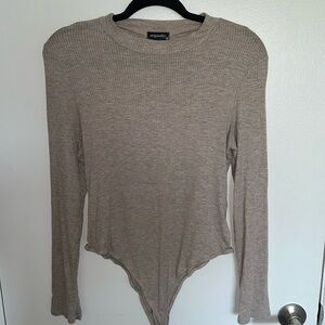Long sleeve mock neck bodysuit